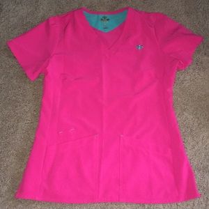 Med couture gold size medium scrub top
